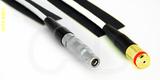 Coaxial Cable, L00 (Lemo 00 compatible) to 1/4-32 (S-93 compatible) female, RG188, 20 foot, 50 ohm