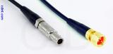 Coaxial Cable, L00 (Lemo 00 compatible) to 1/4-32 (S-93 compatible), RG174, 20 foot, 50 ohm