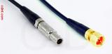 Coaxial Cable, L00 (Lemo 00 compatible) to 1/4-32 (S-93 compatible), RG174 flexible (TPR jacket), 8 foot, 50 ohm