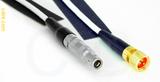 Coaxial Cable, L00 (Lemo 00 compatible) to 1/4-32 (S-93 compatible), RG188, 12 foot, 50 ohm