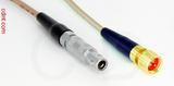 Coaxial Cable, L00 (Lemo 00 compatible) to 1/4-32 (S-93 compatible), RG316, 3 foot, 50 ohm