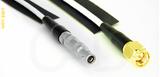 Coaxial Cable, L00 (Lemo 00 compatible) to SMA, RG188, 16 foot, 50 ohm