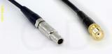 Coaxial Cable, L00 (Lemo 00 compatible) to SMA female, RG174 low noise, 2 foot, 50 ohm