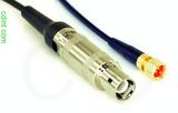 Coaxial Cable, L1 (Lemo 1 compatible) to 1/4-32 (S-93 compatible), RG174 flexible (TPR jacket), 2 foot, 50 ohm