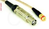 Coaxial Cable, L1 (Lemo 1 compatible) to 1/4-32 (S-93 compatible) female, RG316, 8 foot, 50 ohm