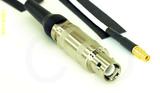 Coaxial Cable, L1 (Lemo 1 compatible) to MMCX jack (female contact), RG188, 3 foot, 50 ohm