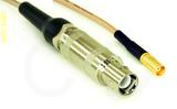 Coaxial Cable, L1 (Lemo 1 compatible) to MCX jack (female contact), RG316, 12 foot, 50 ohm