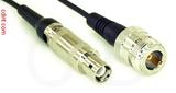 Coaxial Cable, L1 (Lemo 1 compatible) to N female, RG174, 40 foot, 50 ohm