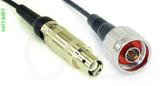 Coaxial Cable, L1 (Lemo 1 compatible) to N, RG174, 5 foot, 50 ohm