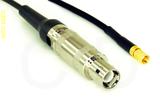 Coaxial Cable, L1 (Lemo 1 compatible) to SSMC, RG174 low loss, 5 foot, 50 ohm