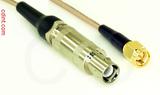 Coaxial Cable, L1 (Lemo 1 compatible) to SMA, RG316, 2 foot, 50 ohm