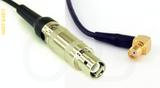 Coaxial Cable, L1 (Lemo 1 compatible) to SMA 90 degree (right angle) female, RG174, 2 foot, 50 ohm