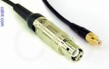 Coaxial Cable, L1 (Lemo 1 compatible) to SMB jack (male contact), RG174, 2 foot, 50 ohm