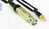 Coaxial Cable, L1 (Lemo 1 compatible) to SMB jack (male contact), RG188, 6 foot, 50 ohm
