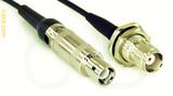 Coaxial Cable, L1 (Lemo 1 compatible) to TNC bulkhead mount female, RG174, 16 foot, 50 ohm