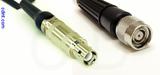 Coaxial Cable, L1 (Lemo 1 compatible) to TNC reverse polarity, RG188, 50 foot, 50 ohm