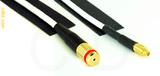 Coaxial Cable, 1/4-32 (S-93 compatible) female to MMCX plug (male contact), RG188, 50 foot, 50 ohm