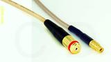 Coaxial Cable, 1/4-32 (S-93 compatible) female to MMCX jack (female contact), RG316, 24 foot, 50 ohm