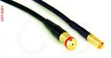 Coaxial Cable, 1/4-32 (S-93 compatible) female to MCX jack (female contact), RG174, 5 foot, 50 ohm