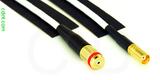 Coaxial Cable, 1/4-32 (S-93 compatible) female to MCX jack (female contact), RG188, 6 foot, 50 ohm