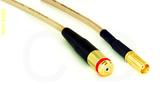 Coaxial Cable, 1/4-32 (S-93 compatible) female to MCX jack (female contact), RG316, 4 foot, 50 ohm
