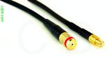 Coaxial Cable, 1/4-32 (S-93 compatible) female to MCX plug (male contact), RG174, 8 foot, 50 ohm