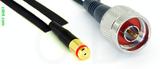 Coaxial Cable, 1/4-32 (S-93 compatible) female to N, RG188, 3 foot, 50 ohm