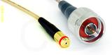 Coaxial Cable, 1/4-32 (S-93 compatible) female to N, RG316, 50 foot, 50 ohm