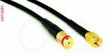 Coaxial Cable, 1/4-32 (S-93 compatible) female to SSMA, RG174, 12 foot, 50 ohm