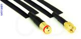 Coaxial Cable, 1/4-32 (S-93 compatible) female to SSMA, RG188, 10 foot, 50 ohm