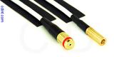 Coaxial Cable, 1/4-32 (S-93 compatible) female to SSMB, RG188, 5 foot, 50 ohm
