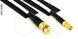 Coaxial Cable, 1/4-32 (S-93 compatible) female to SSMC, RG188, 10 foot, 50 ohm
