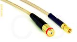 Coaxial Cable, 1/4-32 (S-93 compatible) female to SSMC, RG316, 4 foot, 50 ohm