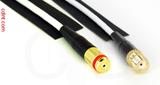 Coaxial Cable, 1/4-32 (S-93 compatible) female to SMA female, RG188, 16 foot, 50 ohm