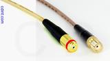 Coaxial Cable, 1/4-32 (S-93 compatible) female to SMA female, RG316, 1 foot, 50 ohm