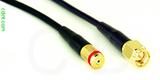 Coaxial Cable, 1/4-32 (S-93 compatible) female to SMA, RG174, 8 foot, 50 ohm