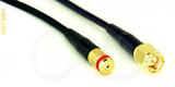 Coaxial Cable, 1/4-32 (S-93 compatible) female to SMA, RG174 flexible (TPR jacket), 3 foot, 50 ohm