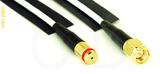 Coaxial Cable, 1/4-32 (S-93 compatible) female to SMA, RG188, 5 foot, 50 ohm