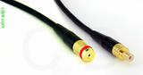 Coaxial Cable, 1/4-32 (S-93 compatible) female to SMB jack (male contact), RG174 flexible (TPR jacket), 12 foot, 50 ohm
