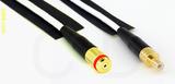 Coaxial Cable, 1/4-32 (S-93 compatible) female to SMB jack (male contact), RG188, 3 foot, 50 ohm