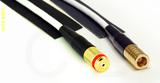 Coaxial Cable, 1/4-32 (S-93 compatible) female to SMB plug (female contact), RG188, 12 foot, 50 ohm