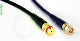 Coaxial Cable, 1/4-32 (S-93 compatible) female to SMC (Subvis), RG174, 2 foot, 50 ohm