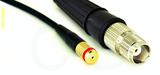 Coaxial Cable, 1/4-32 (S-93 compatible) female to TNC female, RG174, 1 foot, 50 ohm