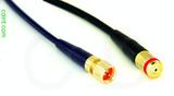 Coaxial Cable, 1/4-32 (S-93 compatible) to 1/4-32 (S-93 compatible) female, RG174 flexible (TPR jacket), 32 foot, 50 ohm