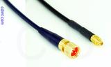 Coaxial Cable, 1/4-32 (S-93 compatible) to MMCX plug (male contact), RG174 low noise, 8 foot, 50 ohm
