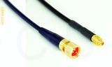 Coaxial Cable, 1/4-32 (S-93 compatible) to MMCX plug (male contact), RG174 flexible (TPR jacket), 40 foot, 50 ohm