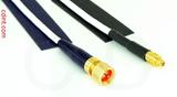 Coaxial Cable, 1/4-32 (S-93 compatible) to MMCX plug (male contact), RG188 low noise, 1 foot, 50 ohm