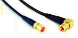 Coaxial Cable, 1/4-32 (S-93 compatible) to 10-32 (Microdot compatible) 90 degree (right angle), RG174, 20 foot, 50 ohm
