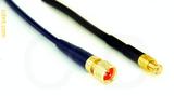 Coaxial Cable, 1/4-32 (S-93 compatible) to MCX plug (male contact), RG174 flexible (TPR jacket), 10 foot, 50 ohm
