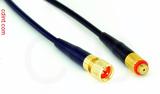 Coaxial Cable, 1/4-32 (S-93 compatible) to 10-32 (Microdot compatible) female, RG174, 12 foot, 50 ohm